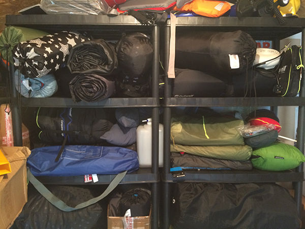 Storage Camping Gear